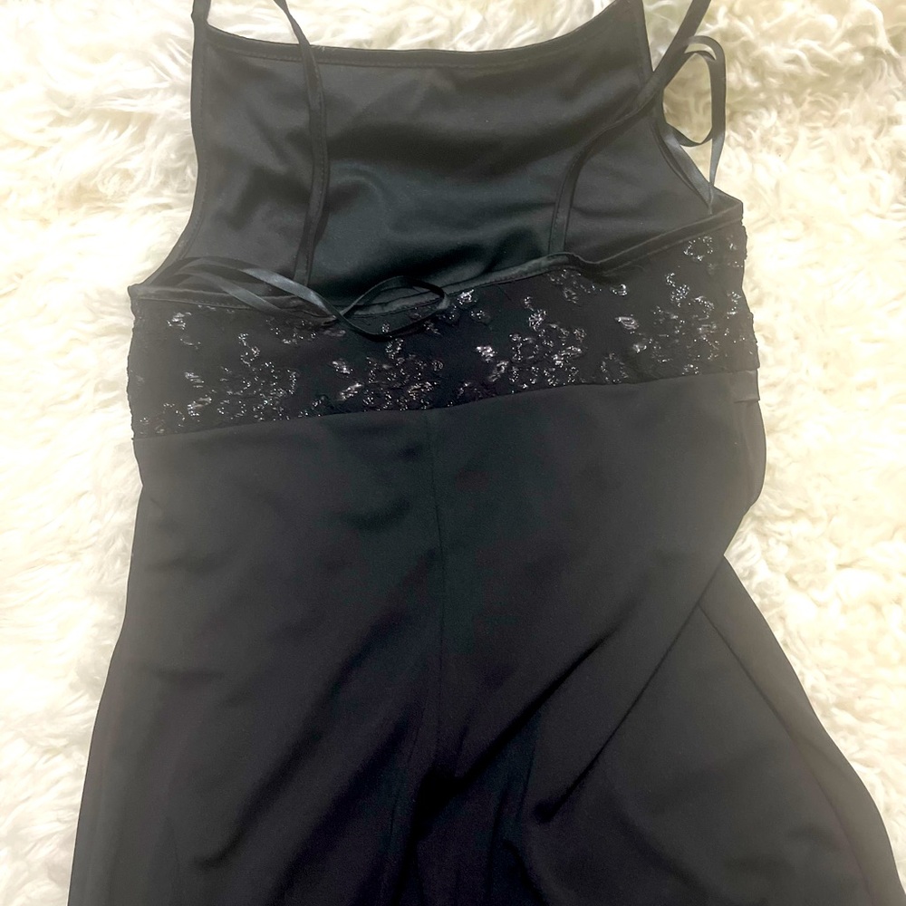 Black medium long cocktail dress